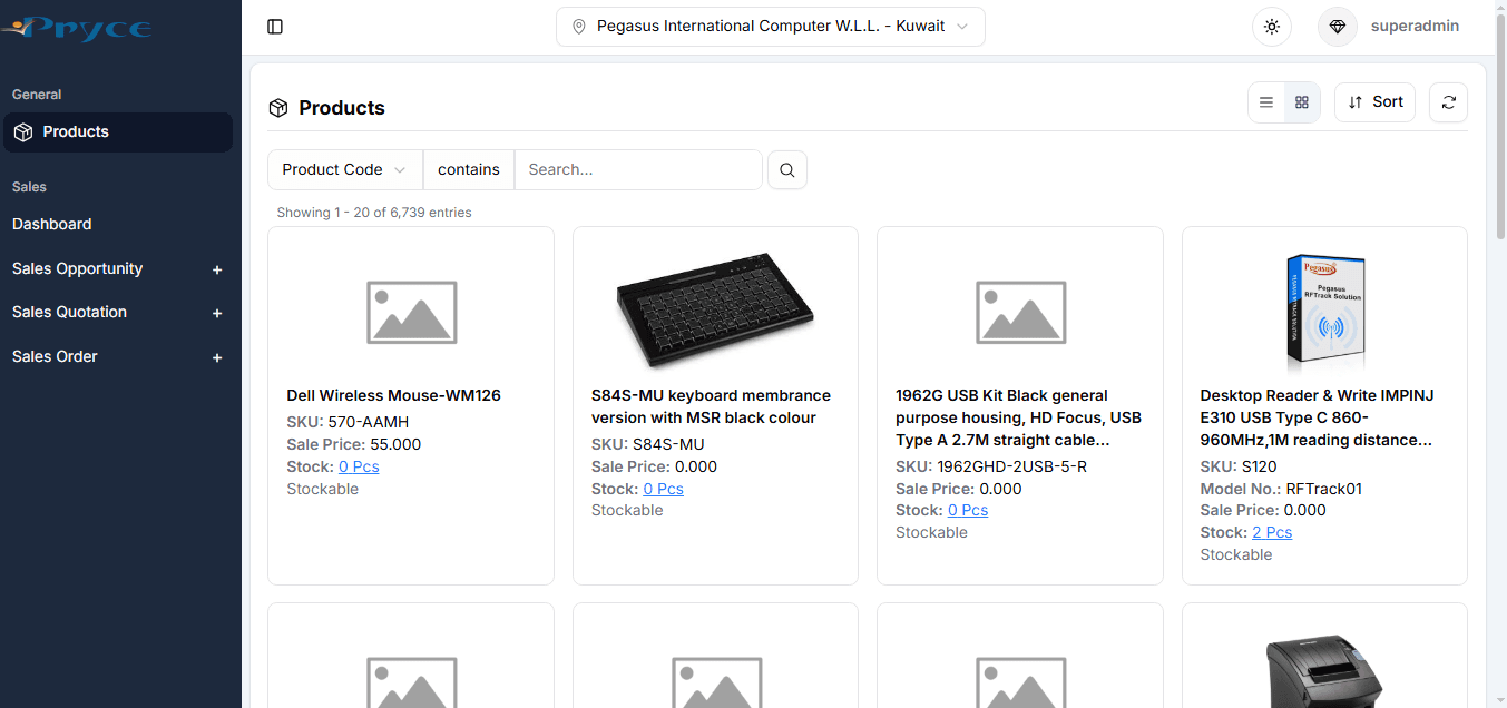 ERP Sales Module (Work in Progress) screenshot 1